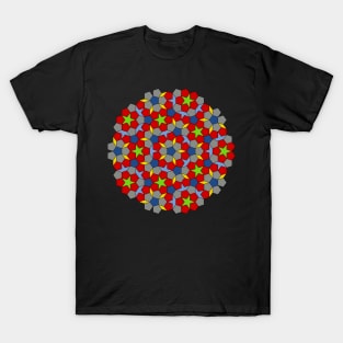 Penrose Tiling P1 Geometric Pattern T-Shirt